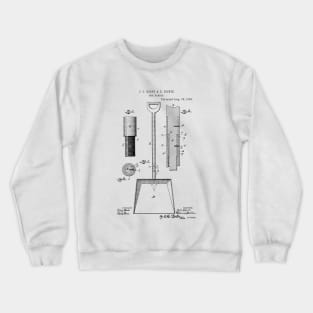 Tool Handle Vintage Patent Hand Drawing Crewneck Sweatshirt